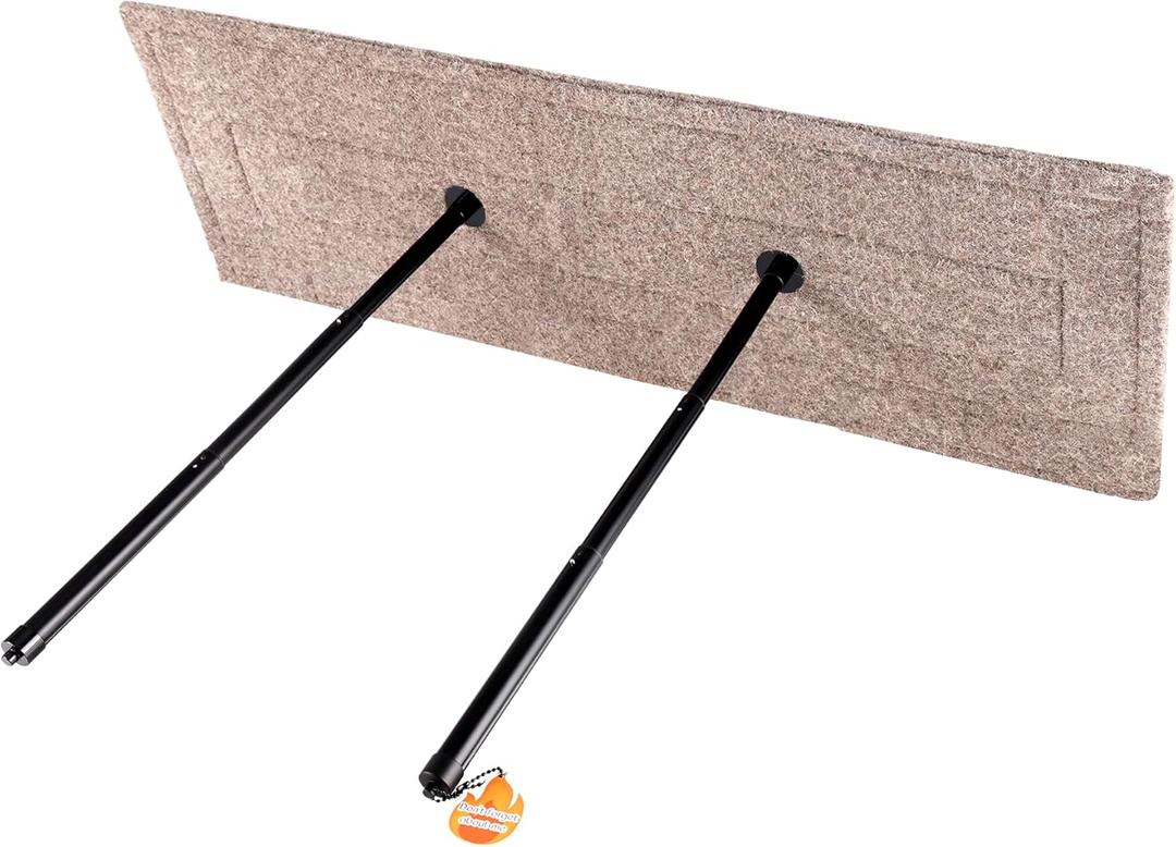 TJCYGO Chimney Fireplace Draft Stopper, 13''x35'' Chimney Flue Plug, 100% Natural Wool, Damper Draft Stopper Plug, Fire place Plug Seal Save Energy Block The Smell & Draft