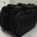 VEAGIA Pistol range bag Pistol case Magazine Lockable double-layer explosion proof zipper Pistol Soft Carrying Bags (Black 3.0)