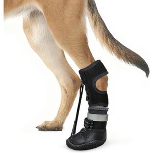 Idepet Dog Drop Foot Brace Strap On (No Knuckling Boot Brace)  Dog Boot Leg Braces for Leg Support, Dog Shoes Lift Toes for Foot Issues, Arthritis, Pet Corrector for Dogs (8)