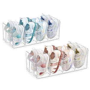 HBlife Clear Acrylic Kids Shoe Rack for Closet Organizers and Storage, Small Shoe Rack 4 Sections Toddler Baby Shoe Storage Organizer Stackable Shoe Shelf,Desk File Sorter Book Purse Organizer(1 Pack) HBlife Clear Acrylic Kids Shoe Rack for Closet Organizers and Storage, Small Shoe Rack 4 Sections Toddler Baby Shoe Storage Organizer Stackable Shoe Shelf,Desk File Sorter Book Purse Organizer(1 Pack)