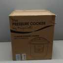 MegaChef 12 Quart Digital Pressure Cooker with 15 Preset Options and Glass Lid, Silver