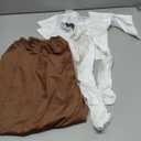 LMYOVE Boys Benjamin Franklin Costume 18th Century Boy Colonial Costume Halloween Historical Outfit 4PCS in Size XL Brown