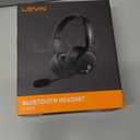 LEVN Bluetooth Headset with Microphone, 60 Hrs Working Time Dual Connection Bluetooth Headphones with Mic, Wireless Headset with Mic for Work/Video Meetings/Phone/Call Center/PC/Music/Zoom/Teams (Black)