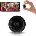 Hidden Cameras -Nanny Cam -WiFi Wireless -1080P HD Security Camera-Best Mini -Car Cameras for Surveillance-Surveillance Camera with Motion Detection and Night Vision,App Control (Black)