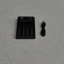 IMREN 18650 Battery Charger,21700 Battery Charger for 3.7V 14500 10400 18500 18350 18650 18700 20700 21700 22650 26650 Li-ion Battery,1.2V Ni-MH/Ni-Cd Battery,4 Bay 18650 USB C Charger