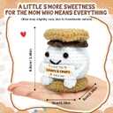 Tiny Detalles Smore Crochet for Mom from Daughter, Son, Wedding for Couple, Him Her, Cute I Love You Smore Gift for Friends & Family, Birthday, Valentine’s Day Gift Ideas