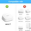 Wall Mount Holder for eero 7 Mesh Router & Extender  Secure Mounting Bracket with Cable Management for Dual-Band Wi-Fi 7 Routers & Smart Home Systems  Effortless Installation, Space-Saving (1 Pack)