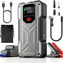 Pabulum Car Jump Starter with Air Compressor, Portable Battery Charger jumpstart 12V Vehicles(9.0Gas 8.0LDiesel), Car Jumper Starter with 150PSI Tire Inflator, Jump Box with USB Charging &LED Light