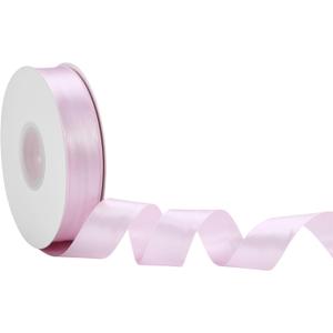 2 x Pink Satin Ribbon 1 Inch x 50 Yards – Soft Double Faced Ribbon for Baby Shower Gifts, DIY Bows & Girl Party Wrap