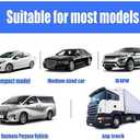 KIMISS Windshield Sun Shade, Car Automatic Retractable Sunshade Windshield Sun Block Visor Shade Curtain Sun (Black 68x125cm)