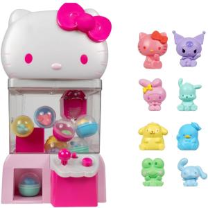 Hello Kitty and Friends, 12 Claw Machine with 8 Collectible Mini Figures - Officially Licensed Sanrio Product from Jazwares 