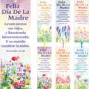 60 Pcs Spanish Happy Mother's Bookmark Proverbios 31: 28 Mother's Gift Bookmarks Religious Inspirational Bookmarks Regalos Cristianos En Espaol for Church Women Mom Appreciation Gift