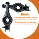 Rear Lower Control Arm Set Compatible with Hyundai Tucson 4WD 2010 2012 2013 2014 2015, Kia Sportage 4WD 2011-2016, Left & Right Kit with Bushing (2PCS)
