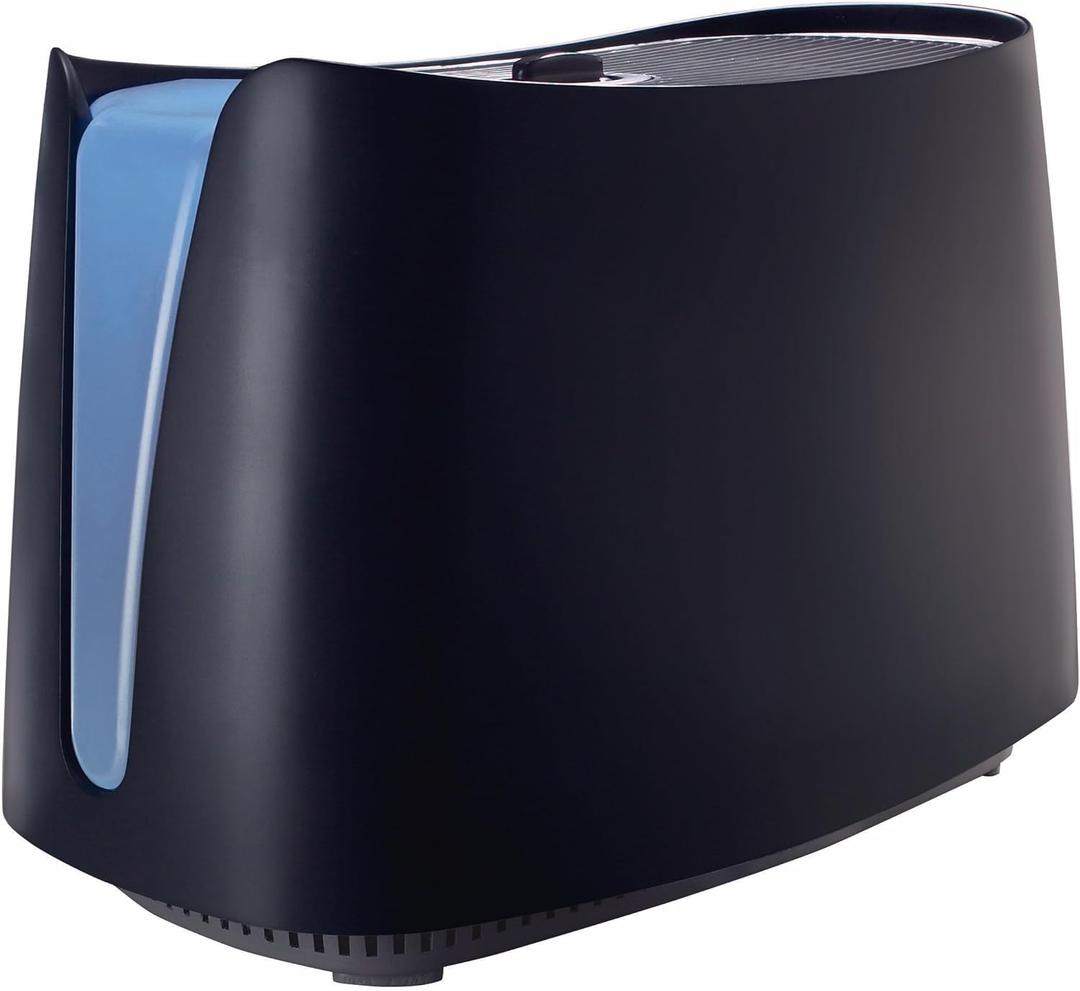 Honeywell Cool Moisture Humidifier For Bedroom, Medium Rooms, 1.1 Gallon, Invisible Moisture Humidifier for Baby, Kids, Quiet, Easy to Clean, UV Technology, Black, HCM350B