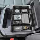 HGWEI Power Sliding Center Console Organizer Compatible with 2021-2026 GMC Yukon Chevy Tahoe Suburban Interior Accessories, Armrest Storage Box Insert Tray (Not for Console with Charging Socket) Black