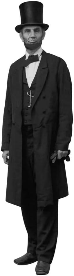 Abraham Lincoln & George Washington Life Size Cardboard Cutout, 6 Feet