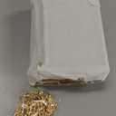 Alpertie 4PCS Glass Frame for Pressed Flowers, 3x2 Inch Creative Brass Hanging Photo Frame Double Glass Frame with Chain DIY Vintage Home Decor(Style 2) (Gold)