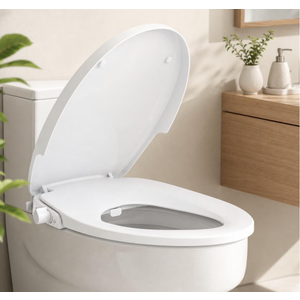 Garvee Non-Electric Bidet Toilet Seat for Elongated Toilets – Dual Nozzle