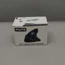 Ergonomic Wireless Rechargeable Mouse, Bluetooth+USB A+Type C(3 in 1) Connection, 5 Levels Up to 4800 DPI, 6 Silent Buttons, 2.4GHz Carpal Tunnel Vertical Mice, for Laptop, Desktop,MacBook-black