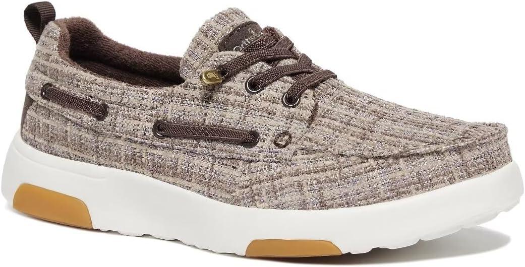 Women's Orthopedic Walking Shoes Slip On Loafers: Casual Supportive Plantar Fasciitis Shoes with Arch Support for Flat Feet, Comfortable Thick Sole Shoes for Driving Dark Brown Size 37