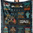 Gamer Gifts for Boys/Men/Girls/Women, Best Gaming Gifts for Video Game Lover, Game Room Decor for Gamers, Birthday Gameboy Blanket for Teens/Kids Soft Throw 50" x 60"