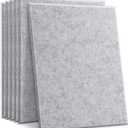 VANCORE 6 Pack Acoustic Panels 16"x 12"x 0.4" Sound Proof Padding, Sound Blocking Absorbing Padding for Wall Ceiling Acoustic Treatment for Home Office Decoration, Grey