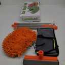 62 " Car Wash Mop Kit - Car Cleaning Mop with Long Handle Stainless Steel Pole for RVs, SUVs, Trucks and Buses (Orange)