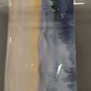 Wall Decor for Living Room Sunrise Misty Forest Print Picture Paintings Wall Art for Bedroom Bathroom Framed Large Canvas Artwork Modern Room Wall Decorations Size 60x30 inches Ready to Hang (Blue)