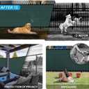 Patio 6 x 20 Fence Privacy Screen Green Commercial Grade Mesh Shade Fabric with Brass Gromment Outdoor Windscreen with Zipties