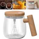 Electric Mixing Mug,Self Stirring Coffee Mug with Lid & Handle Home Office Stirring Cup,400ml Lightweight Self Mixing Cup High Speed Suitable for Coffee/Milk/Protein Powder