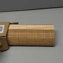 LazBlinds No Tools No Drill Cordless Bamboo Roman Shades, Light Filtering Window Treatment, Roll Up Bamboo Blinds for Windows 35'' W x 72'' H, Brown