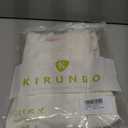 KIRUNDO Summer Sweaters for Women Lightweight 2025 Fall Ruffle Short Sleeve Business Casual Tops Slim Soft Knit T Shirts(Beige White, Medium)
