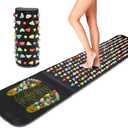 Foot Massage MatReflexology Mat Walk Foot Leg Pain Relieve Relief Walk Massager Mat, Acupoint Mat for Acupressure Relaxes The Nerve Ache Ease Tiredness of The Muscle68.9 * 13.8in