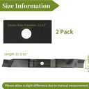 4951003MA Mower Blades Compatible with Murray 42" Deck Lawn Tractor, Mulching Blades 95100E701 Fit for Murray 425303x92B 42571x31A 425000x8B Mowers, Replace 095100E701 0951000MA 495100, (2 Pack)