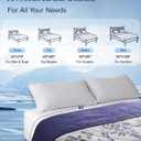 ZonLi Cooling Blanket for Hot Sleepers, 90"x108" King Size Lightweight Cool Touch Breathable Summer Blanket for Night Sweats, All-Season Cold Blankets, Coastal Blue