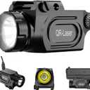 QR-Laser 1200 Lumens Tactical Weapon Mount Light for Handgun with Picatinny Rail, Premium LED Flashlight Type-C Rechargeable with Strobe Function for Pistol Handgun Glock Rifles