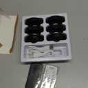 WILLED Puck Lights with Remote Control, Rechargeable Under Cabinet Lights, 1200mAh Battery Operated Tap Lights, Dimmable Push Lighting, Wireless Closet Light, LED USB Stick On Light (6 Pack) (Warm White - Cool White, Black)