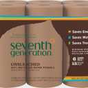 Seventh Generation Unbleached Paper Towels, 100% Recycled Paper, 6 Count, Pack of 4 (Brown)