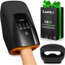 Lunix LX29 Cordless Hand Massager with Heat and Compression, Relaxing Shiatsu Massager Machine for Arthritis, Pain Relief, Carpal Tunnel for Everyday Comfort, Charcoal Black