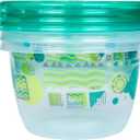 Glad GladWare MatchWare Food Storage Containers with Lids, Reusable Plastic Containers Variety Pack for Lunch, Meal Prep, and Leftovers, Leak Resistant, Microwave and Dishwasher Safe, 20 Piece Set (Multicolor)