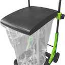 Bosmere W305LVC Purpose Garden Cart, Adjustable Collapsible Yard Waste Can, Portable Trash Bin, Forest Green
