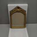 Cuspin 8x10 Picture Frame Vintage Gold Frames, Antique Gold Ornate Resin Photo Frame with Glass Front for Tabletop and Wall Mounting, 8 by 10 Arched Picture Frame for Home Decor