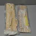 Artilady 2 Pack Wooden Wall Hanging Shelves - Macrame Hanging Plant Shelf with Tassel,Boho Storage Floating Shelves Handmade Rustic Hanger Planter Rack Pot Stand Holder