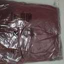 Bhome Maternity Shirt Long Sleeve Basic Top Ruch Sides Bodycon Tshirt for Pregnant Women Black/ Burgundy M