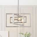 Modern Brushed Nickel Ceiling Light Fixture Modern 3 Lights Semi Flush Mount Ceiling Lights for Dining Room Bedroom Living Room Kitchen Entry Foyer (16.1"-Cross-Brushed Nickel)