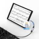 Lightning to USB Camera Adapter Lightning Female USB OTG Cable Adapter for Select iPhone,iPad Models Support Connect Camera, Card Reader, USB Flash Drive, MIDI Keyboard, Grey