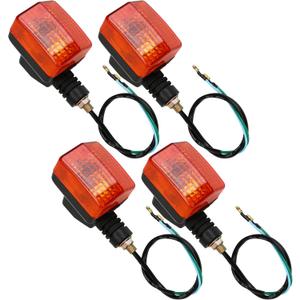 2 Pairs Motorcycle Turn Signal Light Indicator Halogen Lamp For XR650L 1993-2020 For Honda XR250L 1991-1996 Rear Lights Lamp Indicator Winker Blinker Replacement