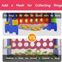 Giant 4 Row Game with Carrying Bag and Mesh Fabric .Giant 4-to-Score Game Set Suitable for Indoor and Outdoor Holiday Parties and Family Gatherings. Blue red