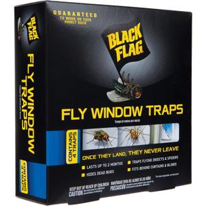 Black Flag Fly Window Traps, 4 Count (Pack of 12)