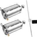 Healifty 2pcs Metal Appearing Cane Magician Wand Retractable Collapsible for Professional Magician Stage Close-up Tricks Accessories